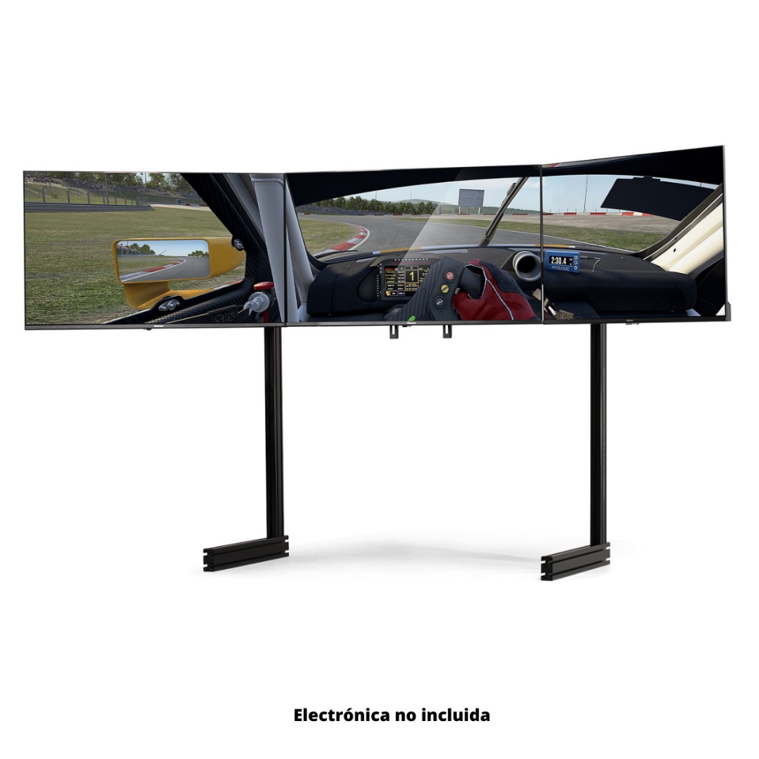 Soporte monitor triple simulador de vuelo ELITE Free Standing Black Next Level - Imagen 3