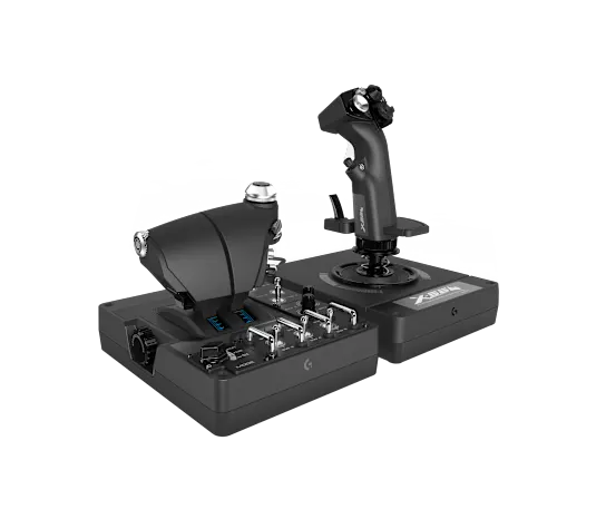 Pack mando a distancia simulador de vuelo Logitech G X56 HOTAS - Imagen 4